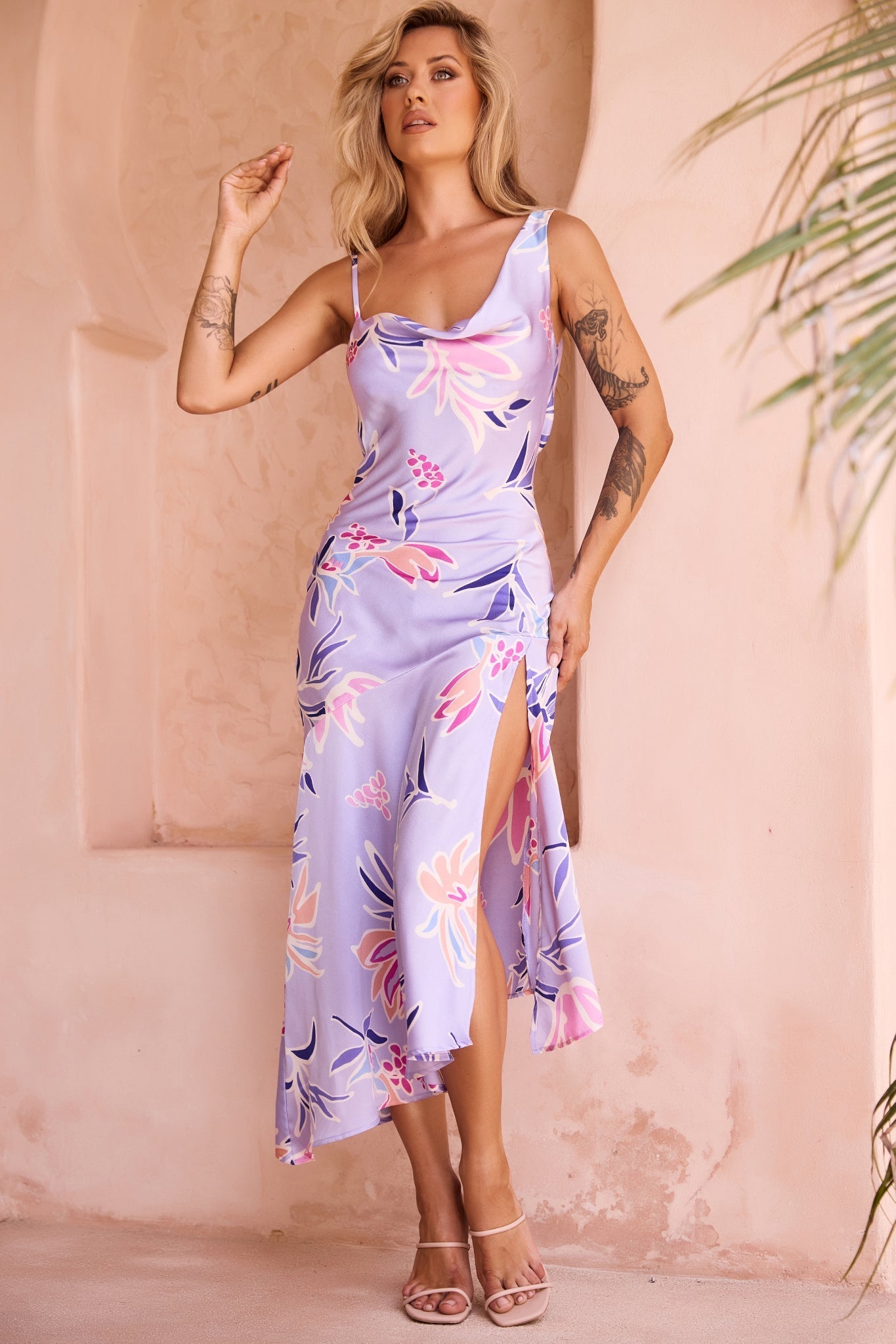 Sonora Midi Dress - Purple