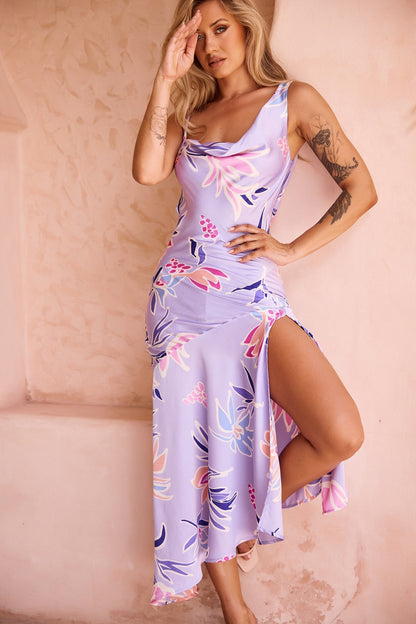 Sonora Midi Dress - Purple