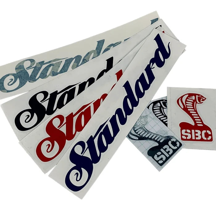 Standard byke Frame script sticker kit