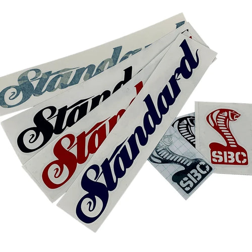 Standard byke Frame script sticker kit