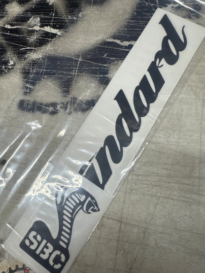 Standard byke Frame script sticker kit