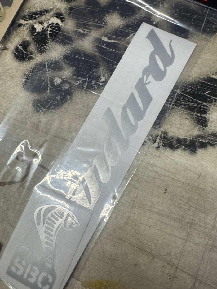 Standard byke Frame script sticker kit