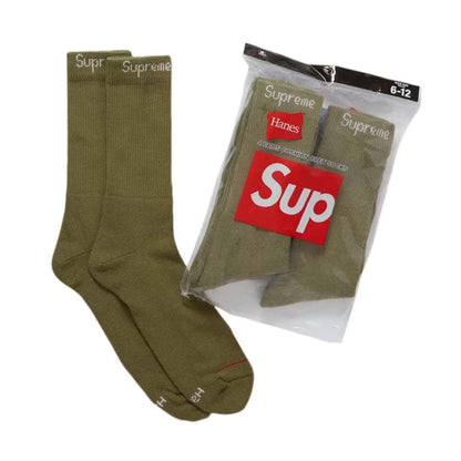 Supreme@/Hanes® Crew Socks (4 Pack)-99HAA26B