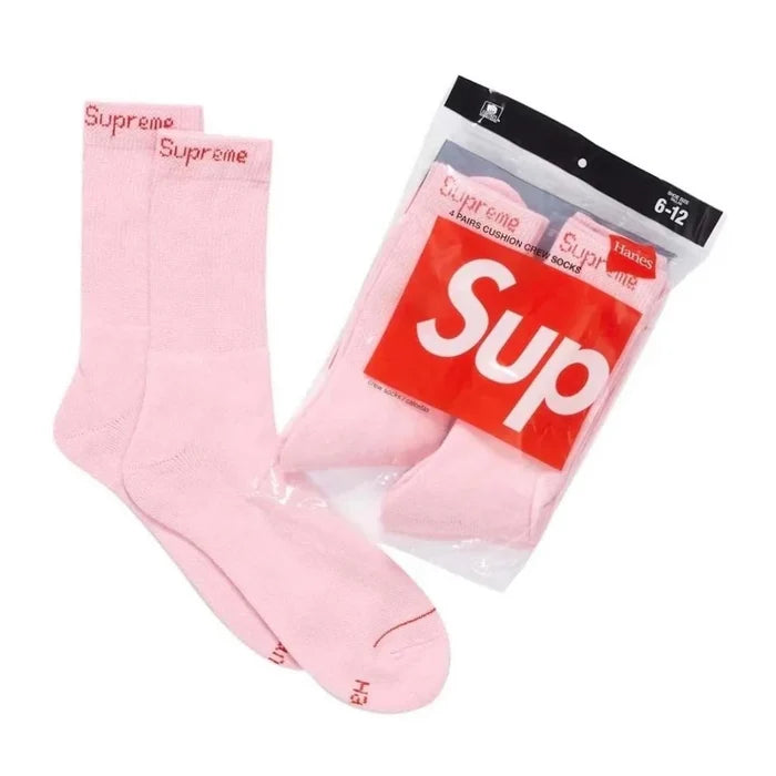 Supreme@/Hanes® Crew Socks (4 Pack)-99HAA26B