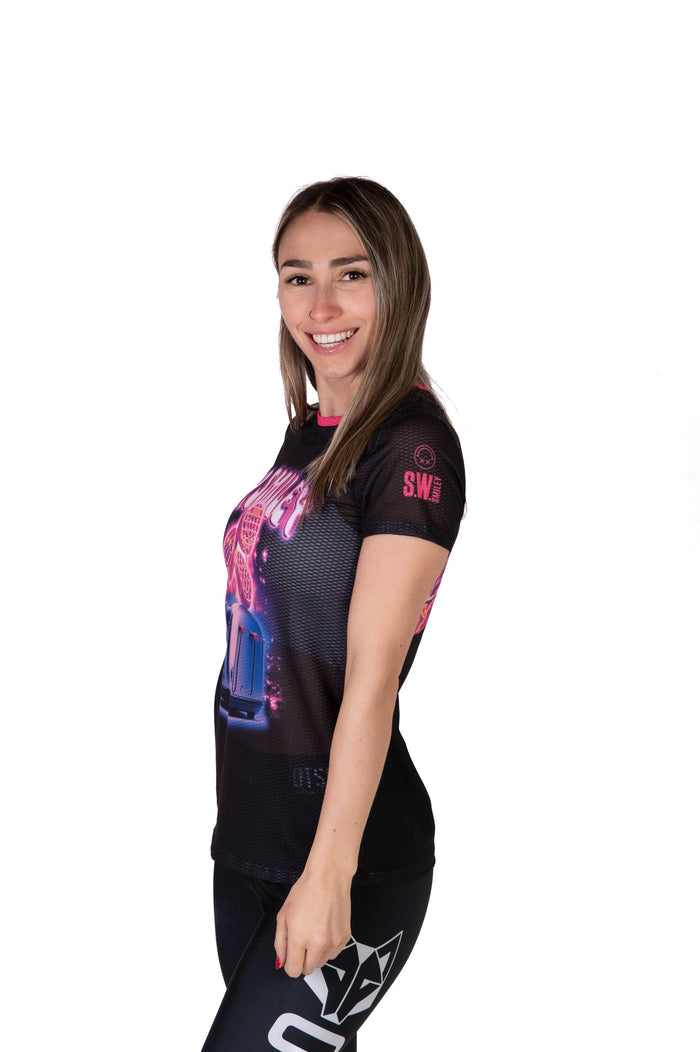 T-Shirt Femme - S.W.Smiley Concrete Canvas Toaster