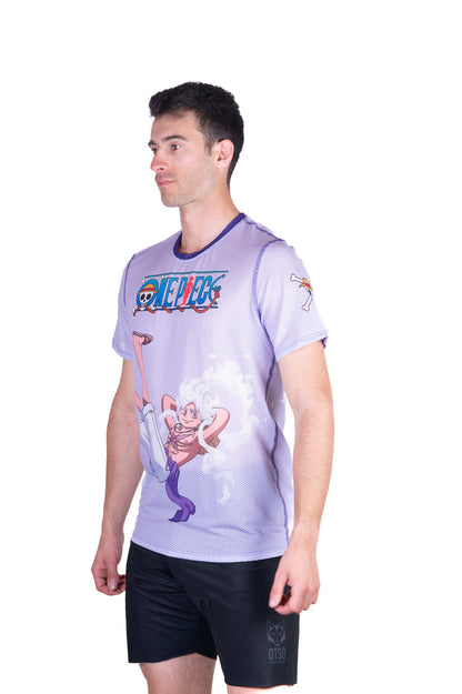 T-Shirt Homme manches courtes - One piece egghead luffy gear5 purple