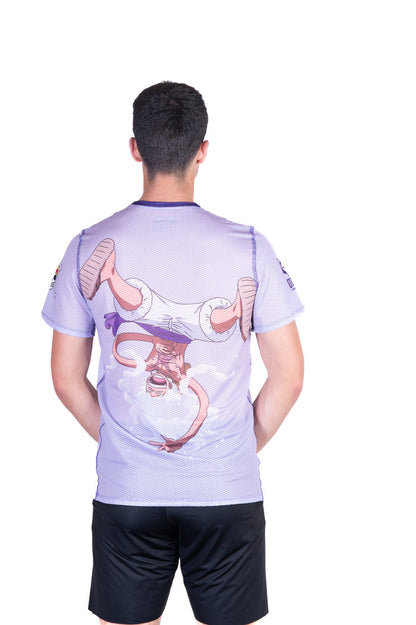 T-Shirt Homme manches courtes - One piece egghead luffy gear5 purple