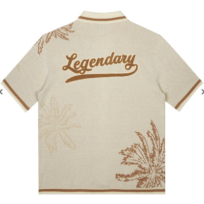 Varsity Knit Jacquard Resort Shirt KT23271